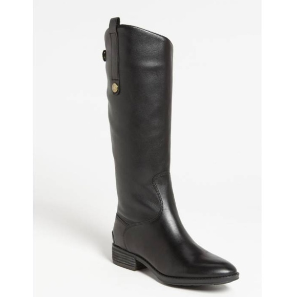 Sam Edelman Shoes - SAM EDELMAN Black Leather 'Penny' Riding Boots